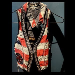 Custom “STARS AND STRIPES” crop top or vest